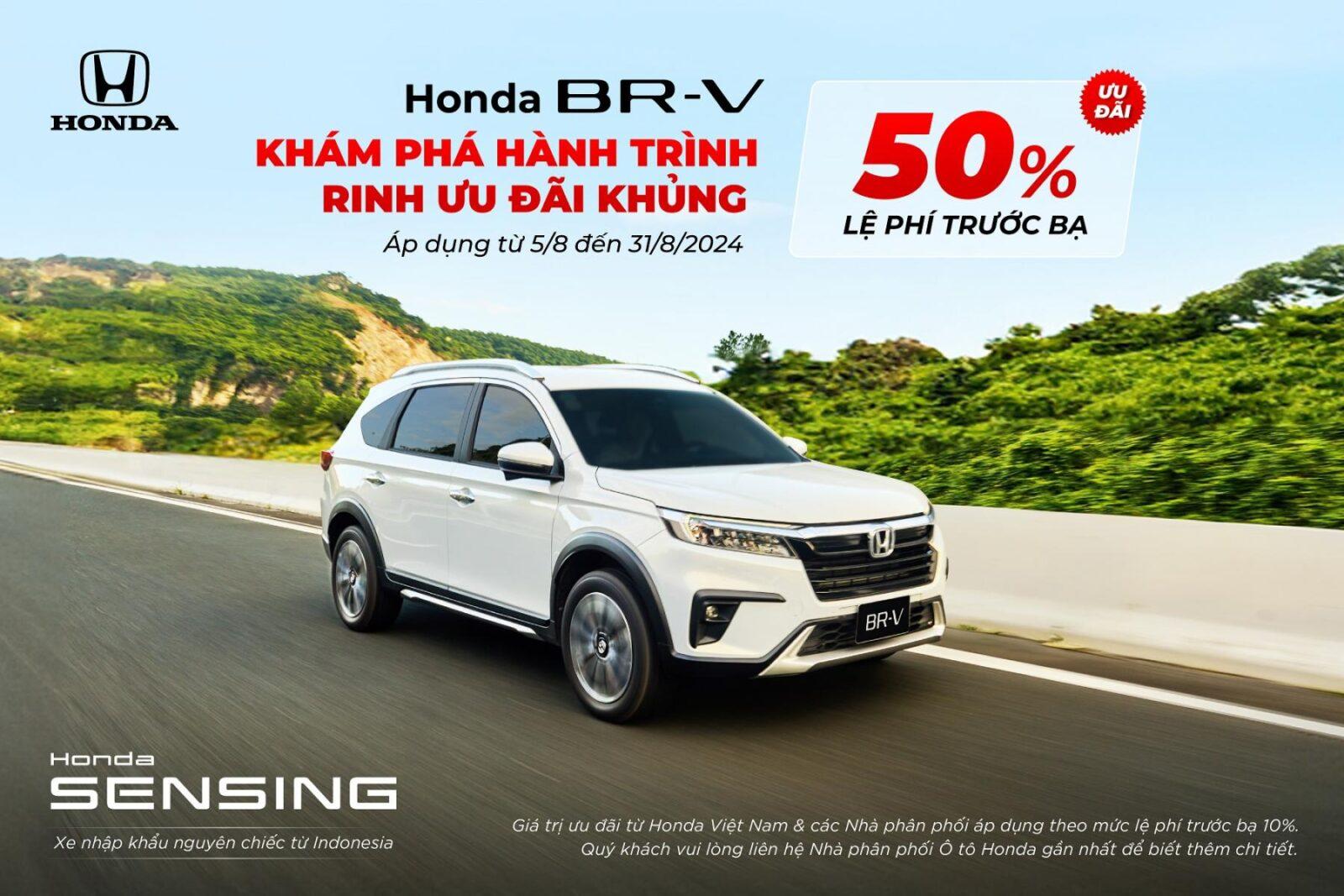 Honda KV BR V August 2024 01 Chương trình khuyến mại của các dòng xe ô tô Honda trong tháng 8 năm 2024 - Đón nhận ưu đãi - Trải nghiệm đỉnh cao