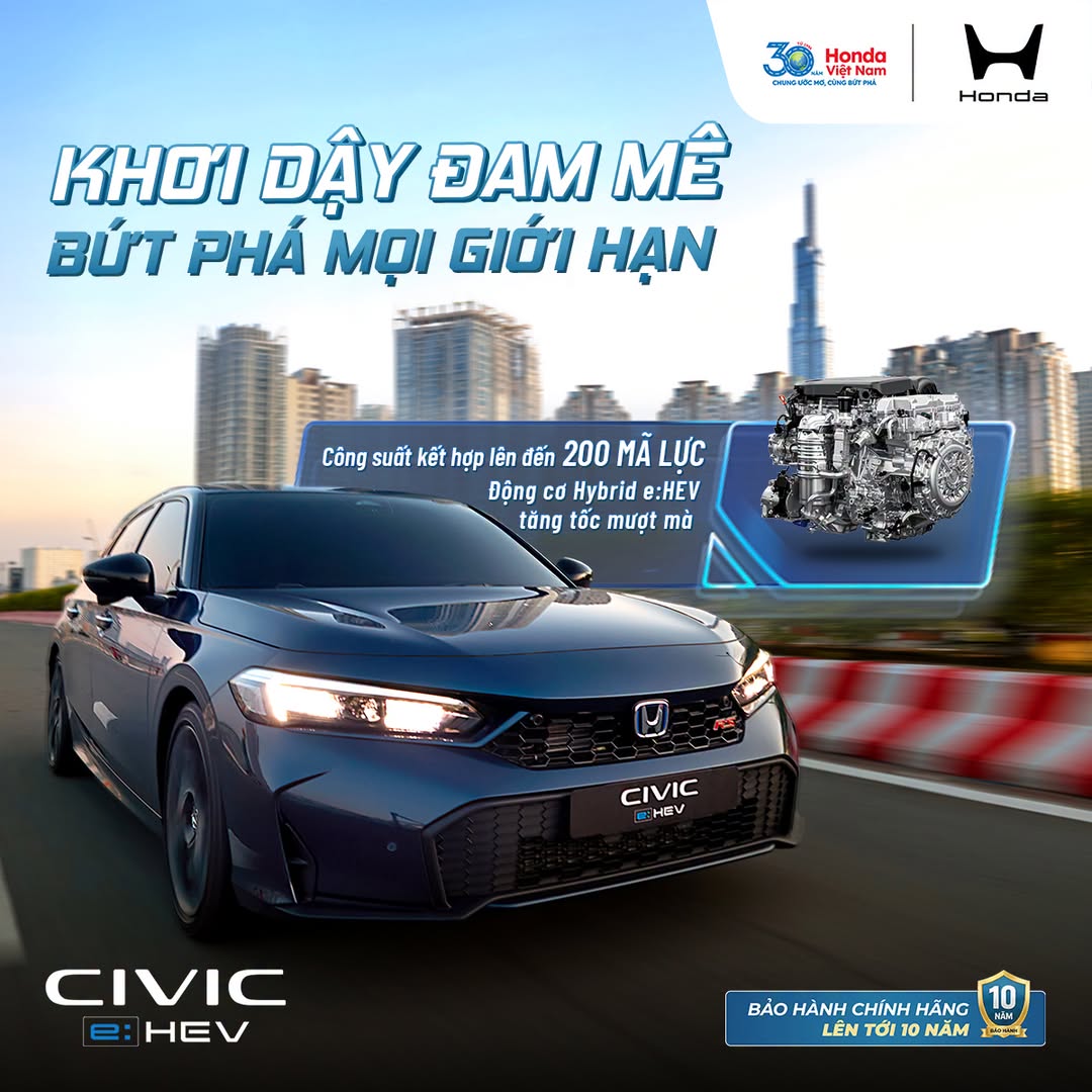 civic hybrid 1 Honda Civic Hybrid - KHƠI DẬY ĐAM MÊ BỨT PHÁ MỌI GIỚI HẠN