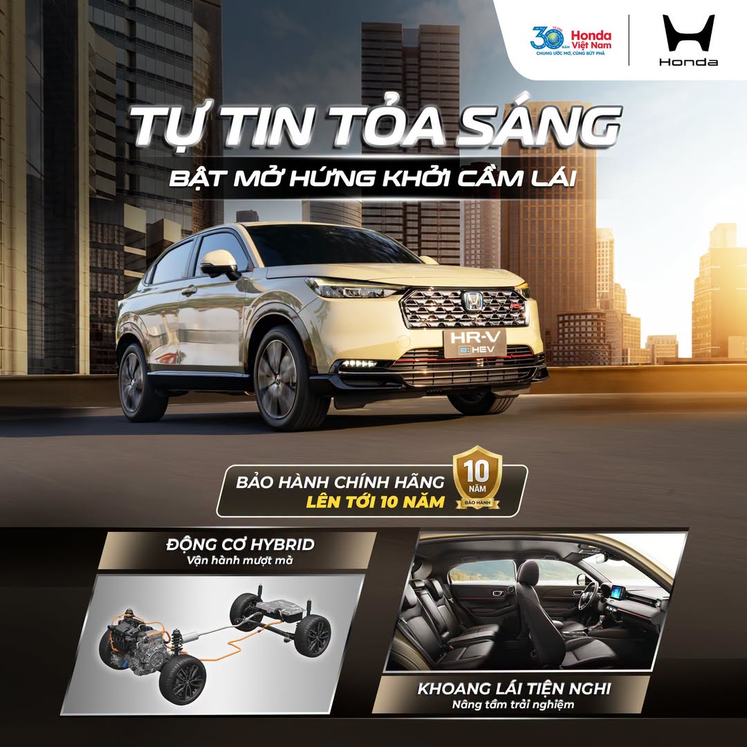 hybrid hrv HR-V l TỰ TIN TỎA SÁNG - BẬT MỞ HỨNG KHỞI CẦM LÁI